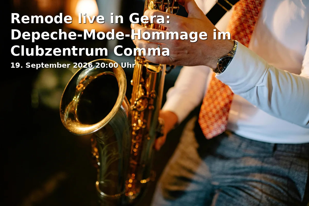 Remode live in Gera: Depeche-Mode-Hommage im Clubzentrum Comma