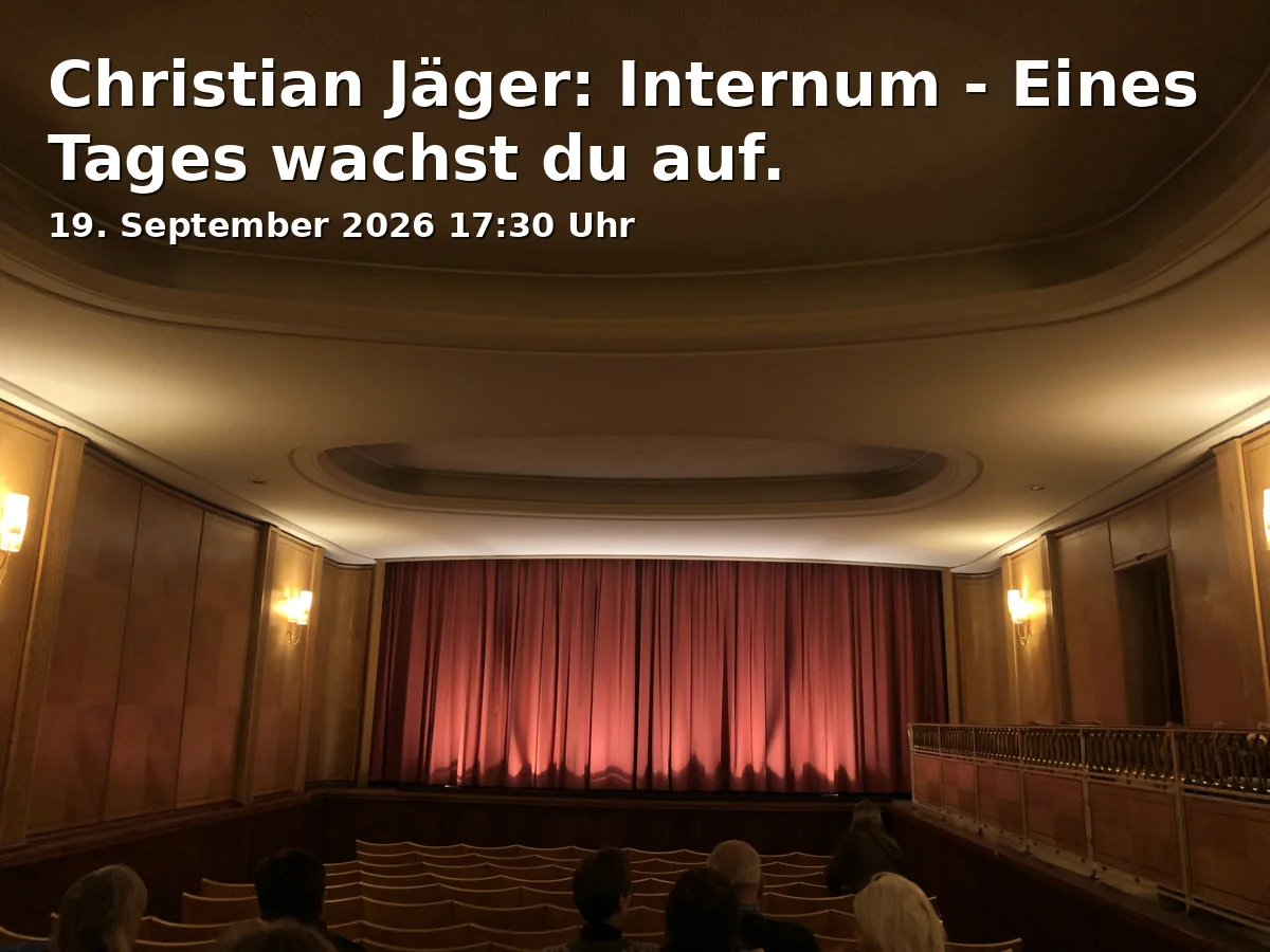 Christian Jäger: Internum - Eines Tages wachst du auf.