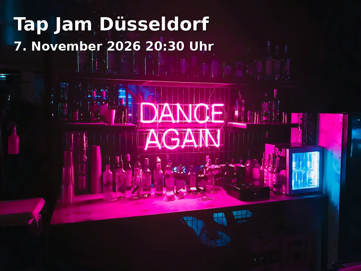 Event: Tap Jam Düsseldorf in Jazz-Schmiede Düsseldorf, Himmelgeister Straße 107g, 40225 Düsseldorf on 7. November 2026