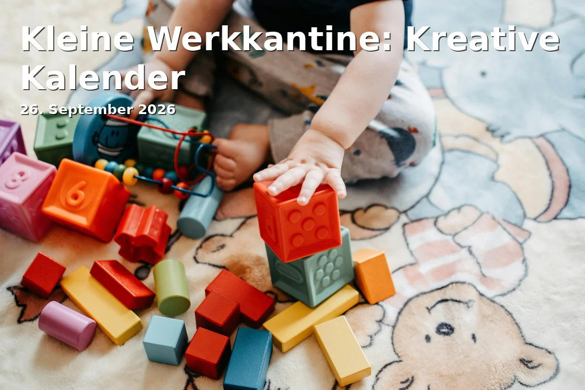 Event: Kleine Werkkantine: Kreative Kalender in Stadtmuseum Amberg, Zeughausstraße 18, Amberg on 26. September 2026