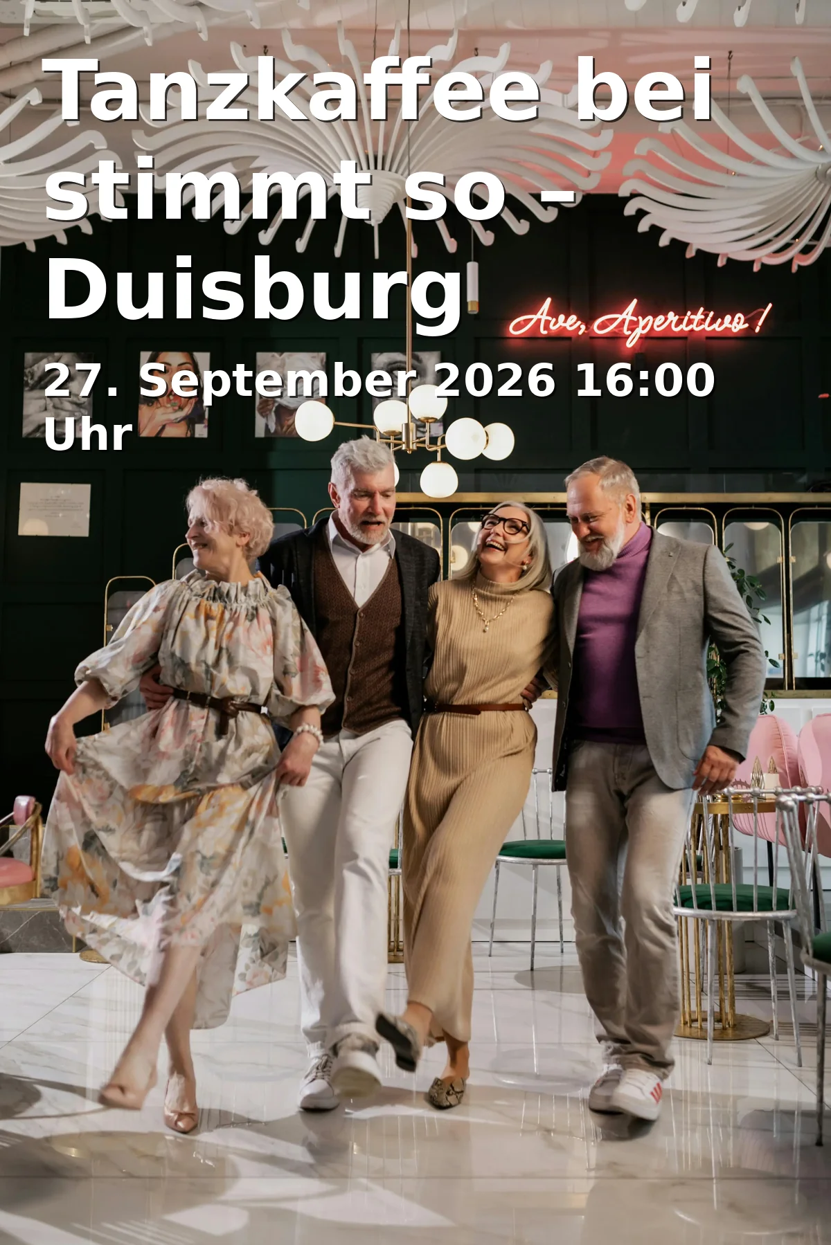 Event: Tanzkaffee bei stimmt so – Duisburg in Stimmt so - Duisburg, Sittardsberger Allee 75, 47249 Duisburg on 27. September 2026