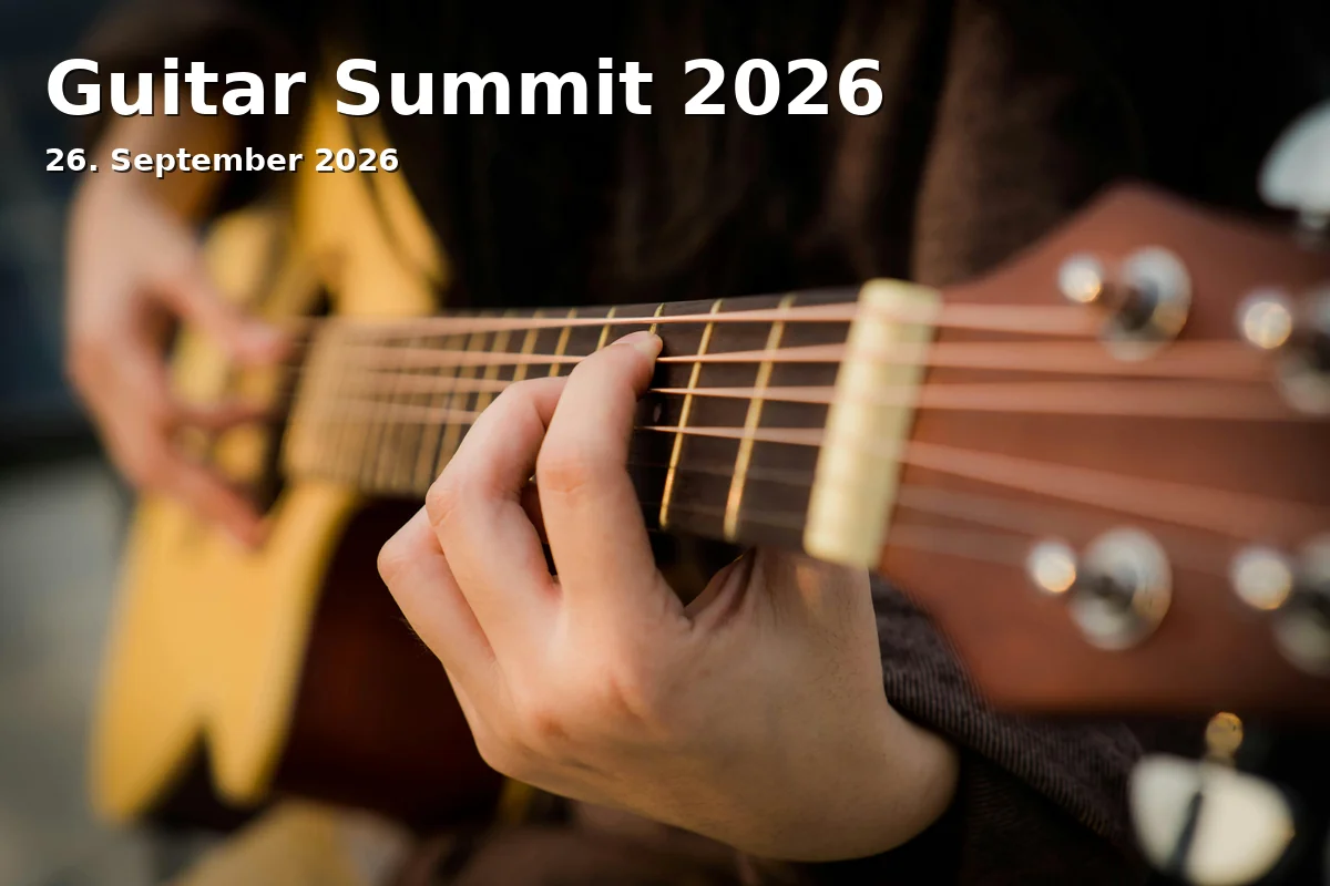 Event: Guitar Summit 2026 in Rosengarten Mannheim, Rosengartenplatz 2, 68165 Mannheim on 26. September 2026