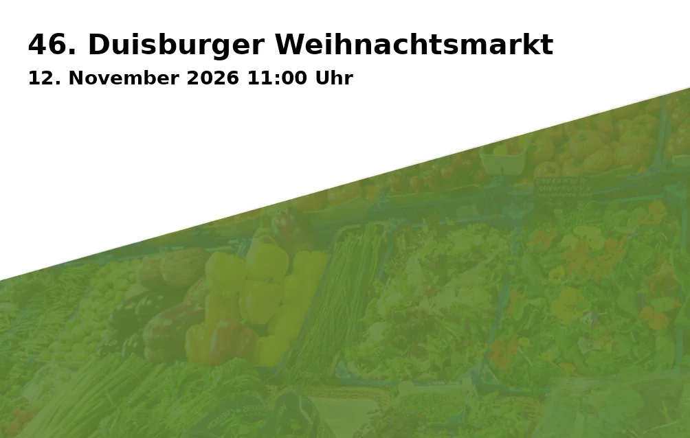 Event: 46. Duisburger Weihnachtsmarkt