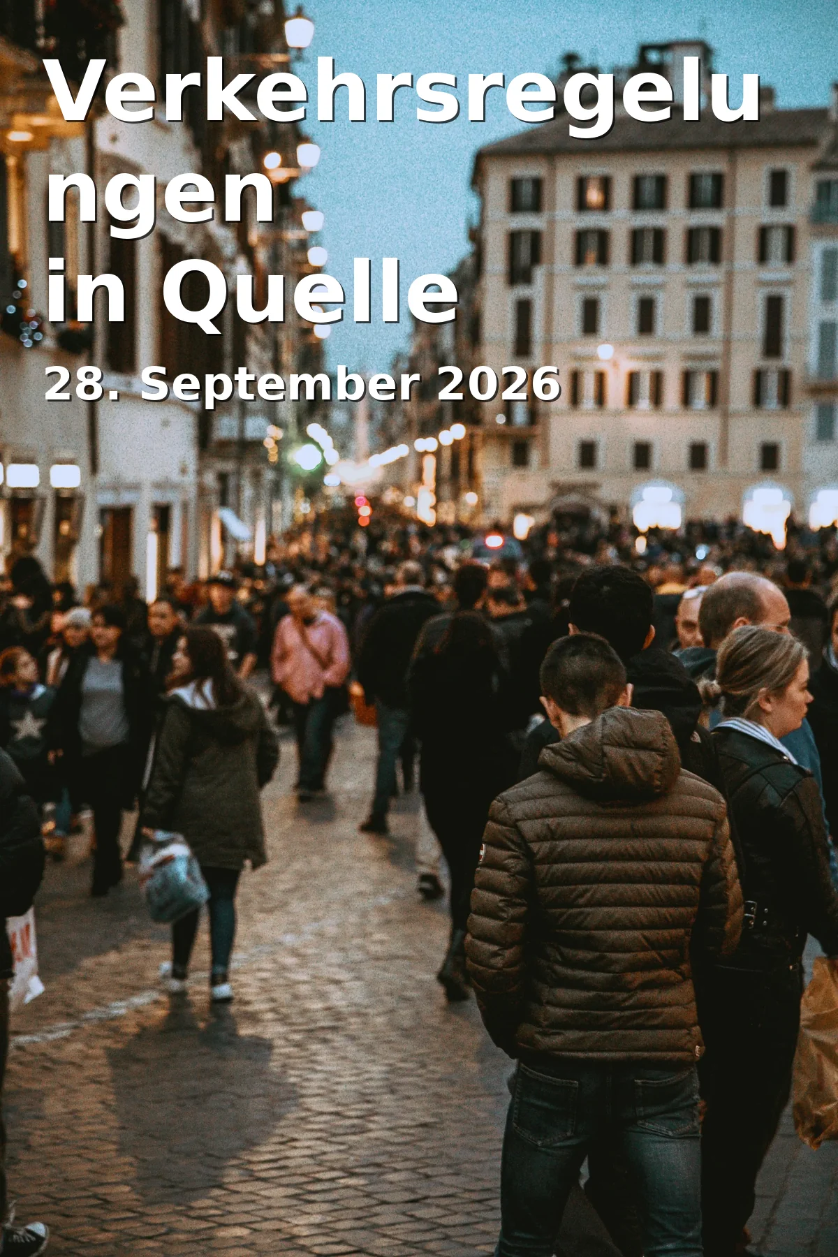 Event: Verkehrsregelungen in Quelle in Johanneskirche Quelle (ev.) on 28. September 2026