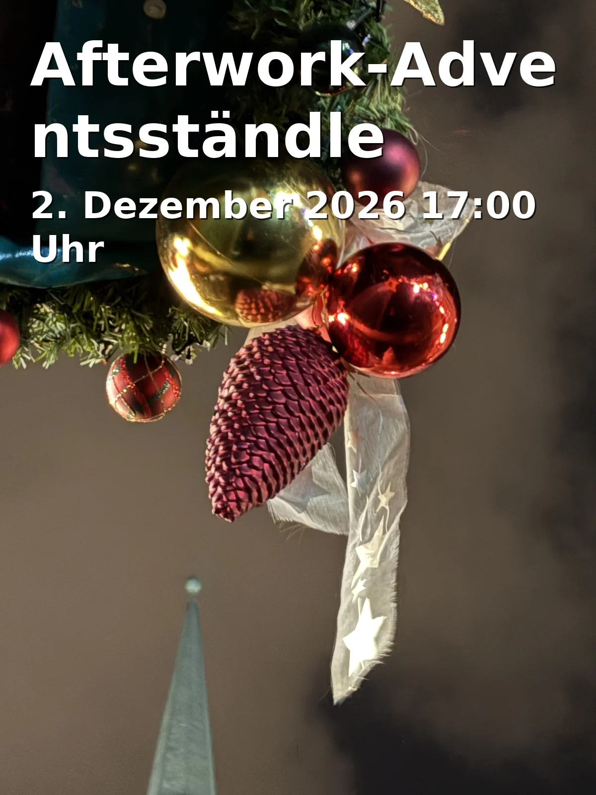 Event: Afterwork-Adventsständle in Rathausplatz vor dem Rathaus, Rathausstraße 30, 74232 Abstatt on 2. Dezember 2026