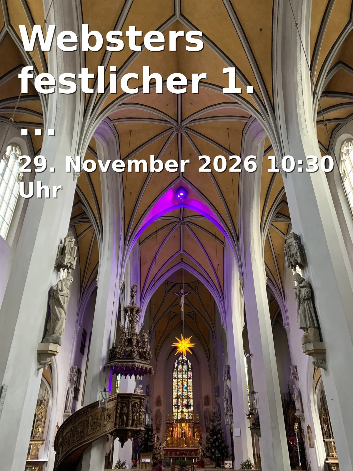 Event: Websters festlicher 1. Advents-Brunch