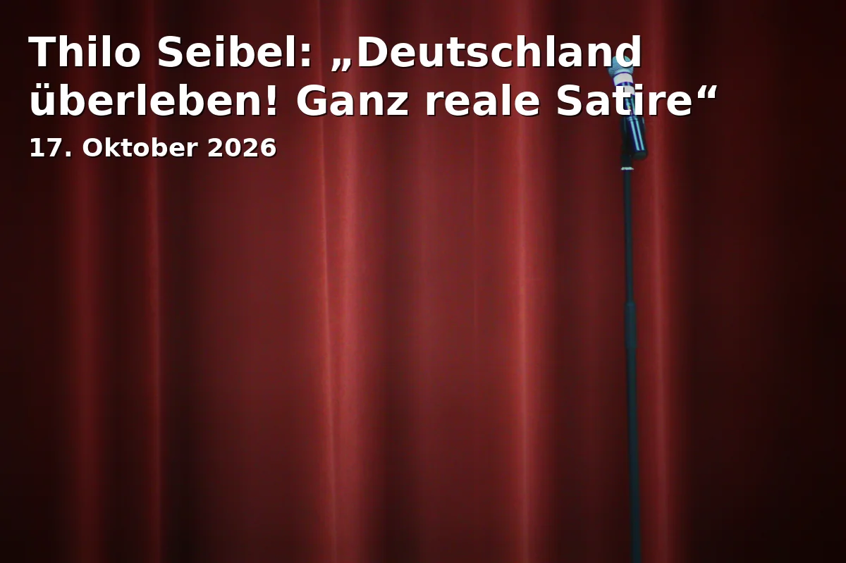 Event: Thilo Seibel: „Deutschland überleben! Ganz reale Satire“