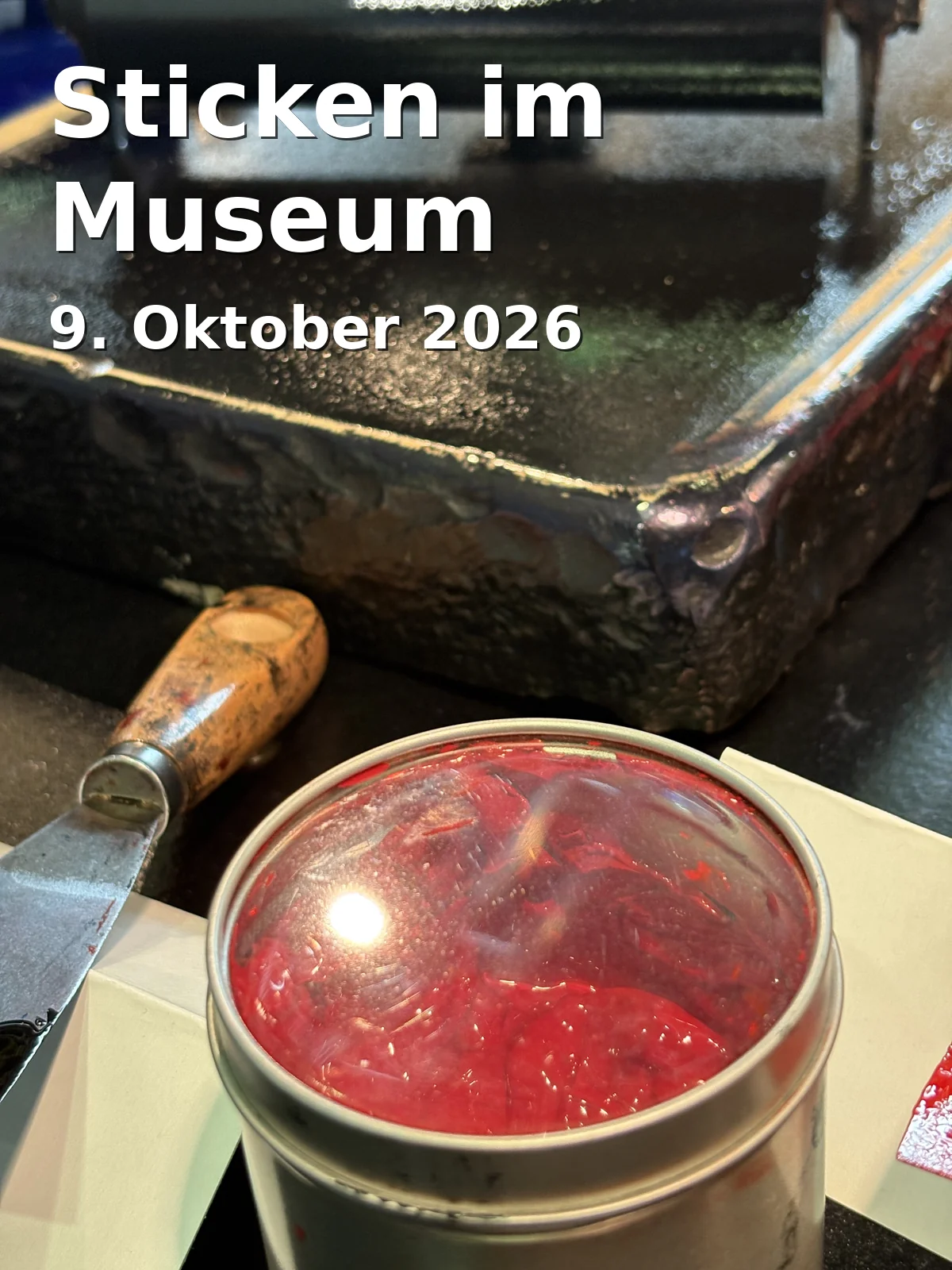 Event: Sticken im Museum in Museum Huelsmann, Ravensberger Park 3, 33607 Bielefeld on 9. Oktober 2026