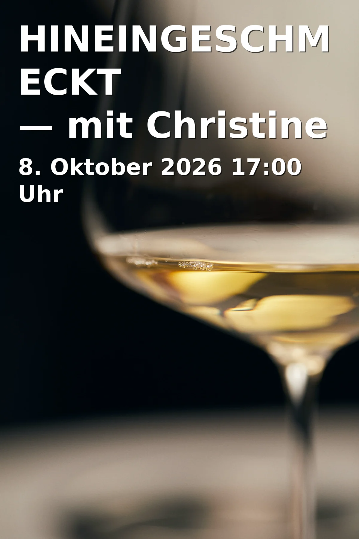 Event: HINEINGESCHMECKT — mit Christine Nawa in Forum Wissen, Göttingen on 8. Oktober 2026
