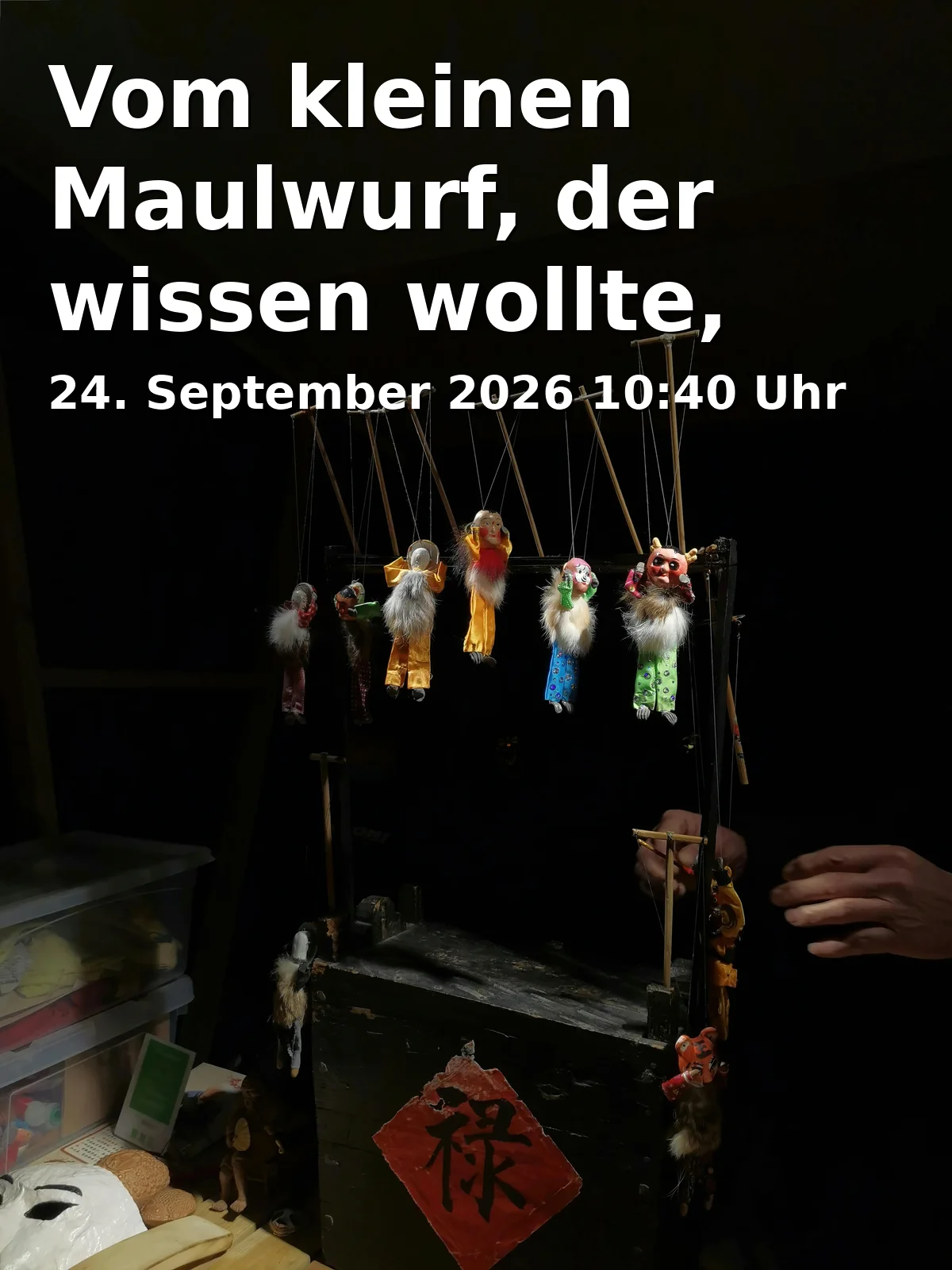 Event: Vom kleinen Maulwurf, der wissen wollte, wer ihm auf den Kopf gemacht hat in marotte Theater, Kaiserallee 11, 76133 Karlsruhe on 24. September 2026