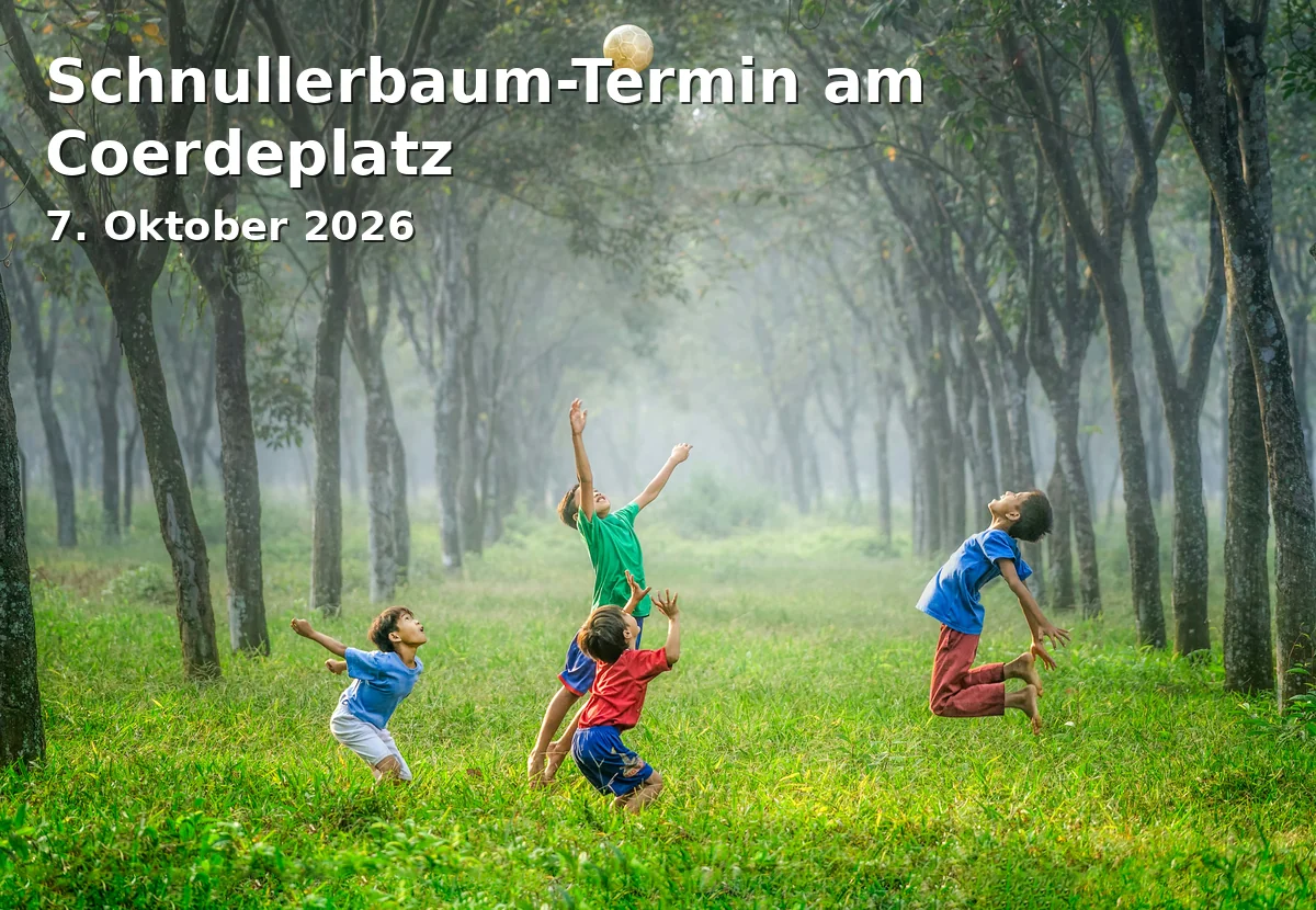 Event: Schnullerbaum-Termin am Coerdeplatz in Spielplatz am Coerdeplatz, Münster on 7. Oktober 2026