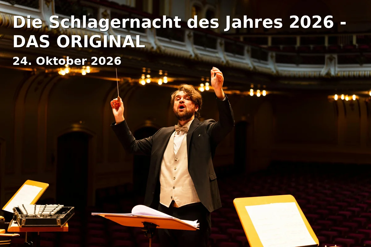 Event: Die Schlagernacht des Jahres 2026 - DAS ORIGINAL in Messe Erfurt, Gothaer Str. 34, 99094 Erfurt on 24. Oktober 2026