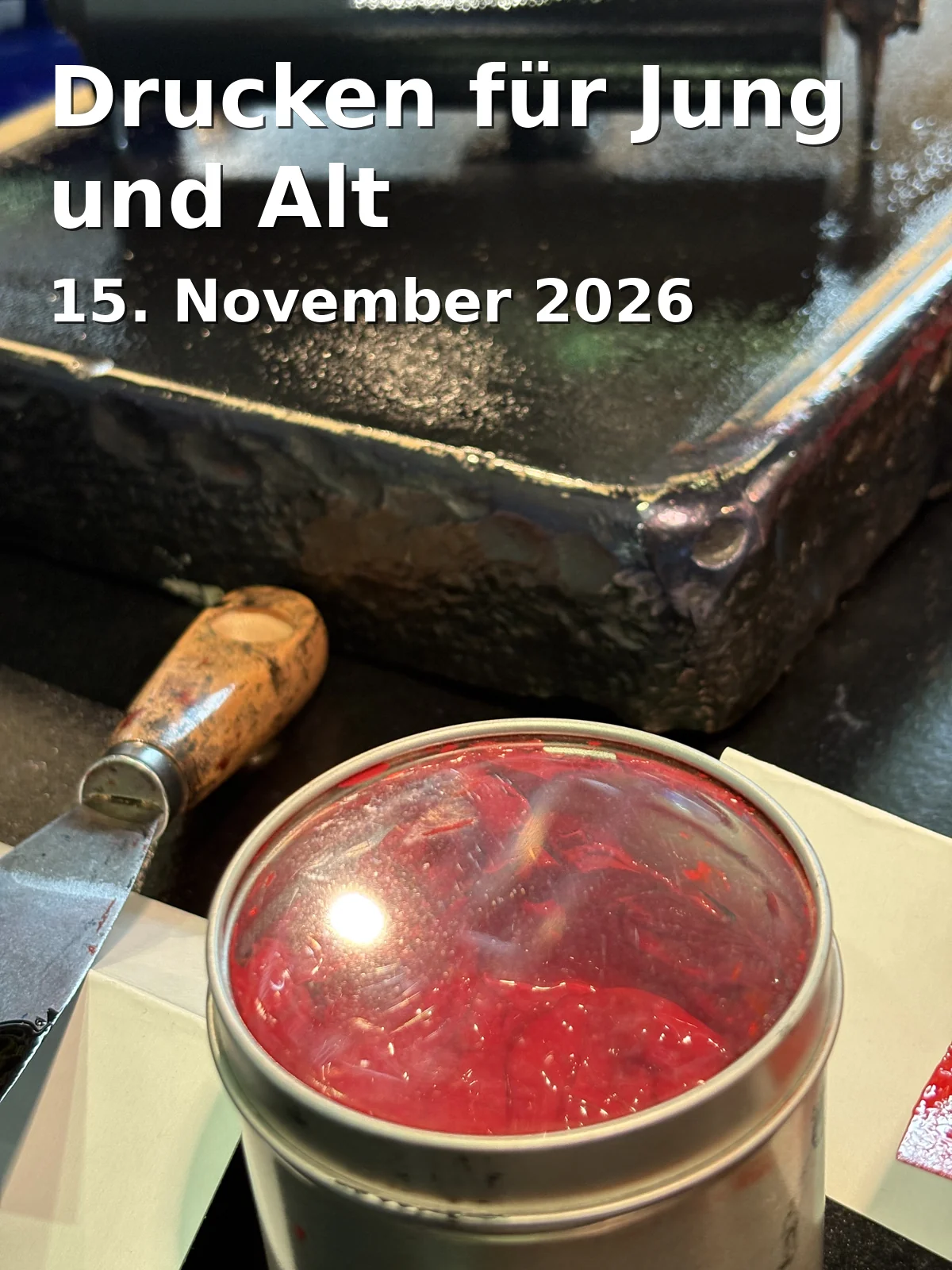 Event: Drucken für Jung und Alt in Galerie Blauer Vogel, Wismarsche Straße, 19053 Schwerin on 15. November 2026