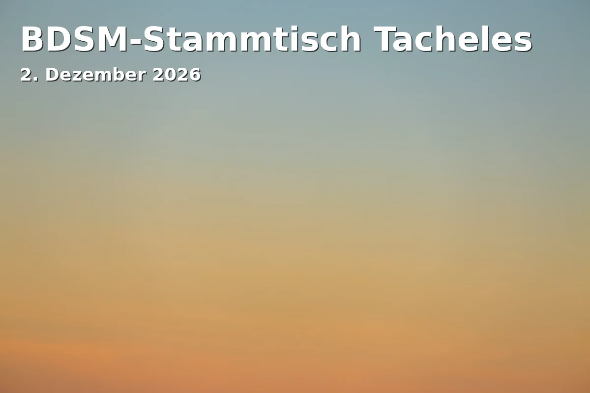 Event: BDSM-Stammtisch Tacheles