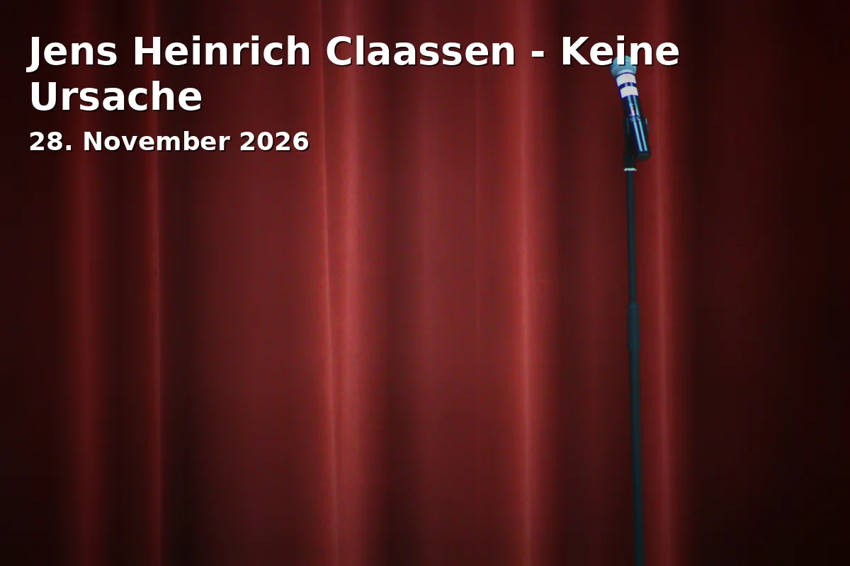 Event: Jens Heinrich Claassen - No Problem