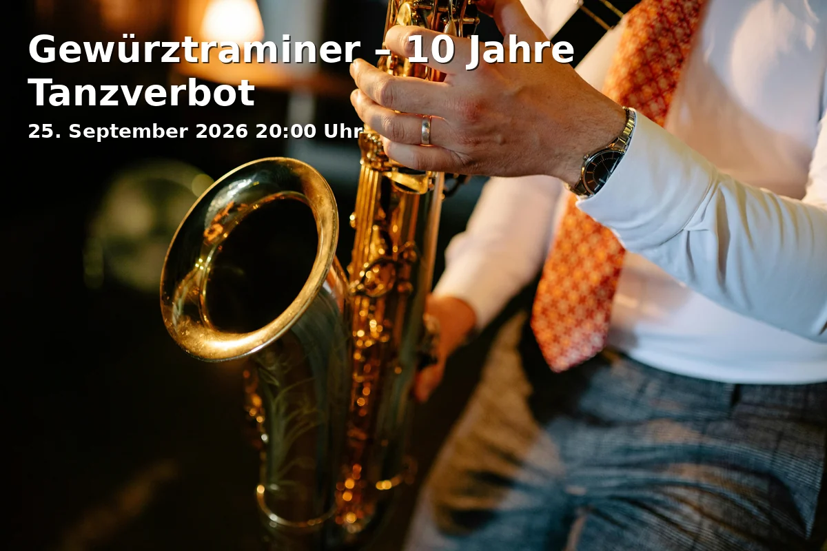 Event: Gewürztraminer – 10 Jahre Tanzverbot in Blackbox im FAT CAT, Rosenheimer Straße 5, 81667 München on 25. September 2026
