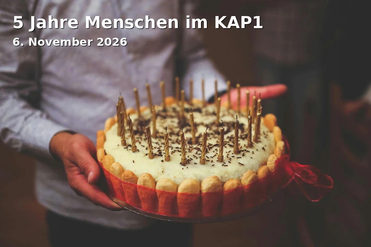Event: 5 Jahre Menschen im KAP1 in KAP1, Konrad-Adenauer-Platz 1, Düsseldorf on 6. November 2026