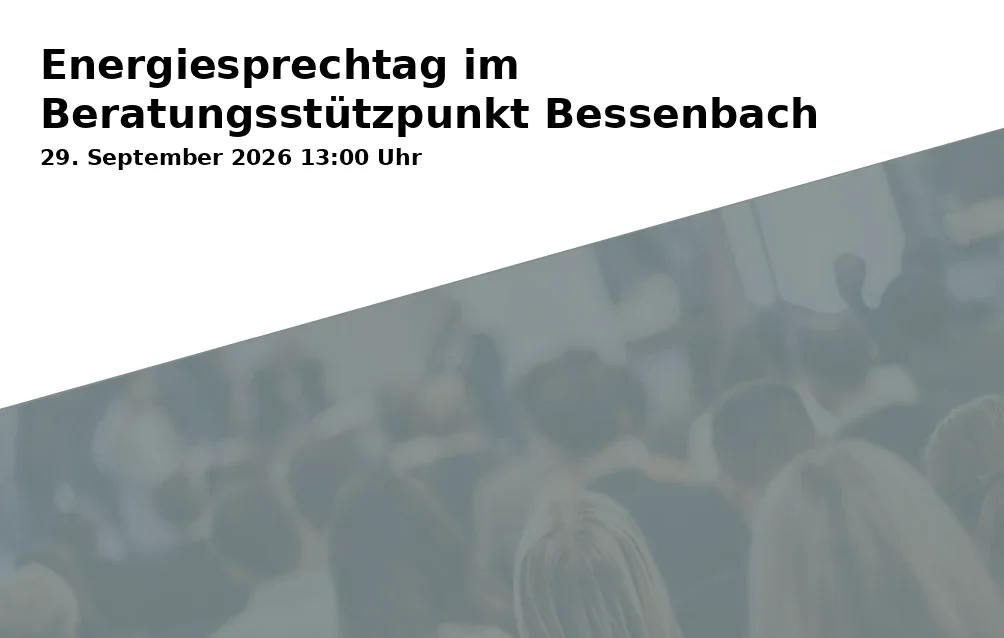 Event: Energiesprechtag im Beratungsstützpunkt Bessenbach in Rathaus, Ludwig-Straub-Straße 2, 63856 Bessenbach on 29. September 2026