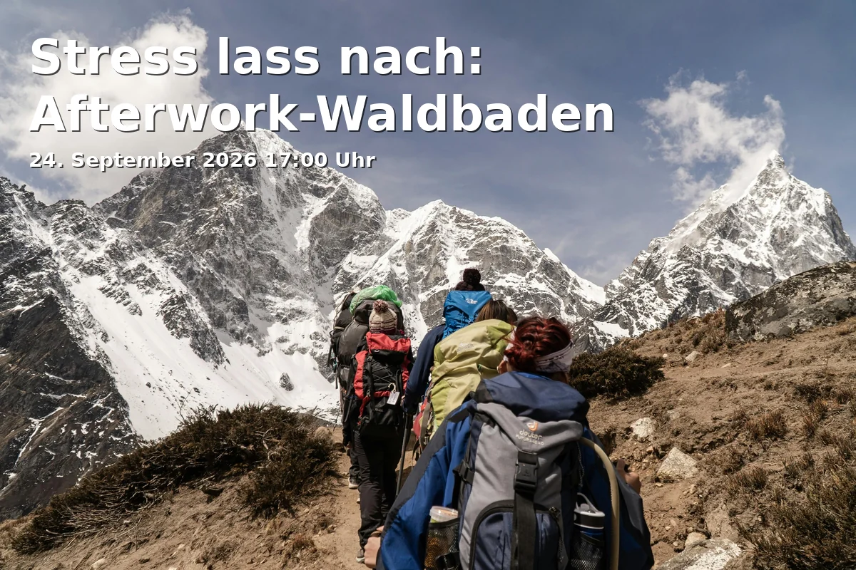 Event: Stress lass nach: Afterwork-Waldbaden in WaldHaus Freiburg, Wonnhaldestraße 6, 79100 Freiburg im Breisgau on 24. September 2026