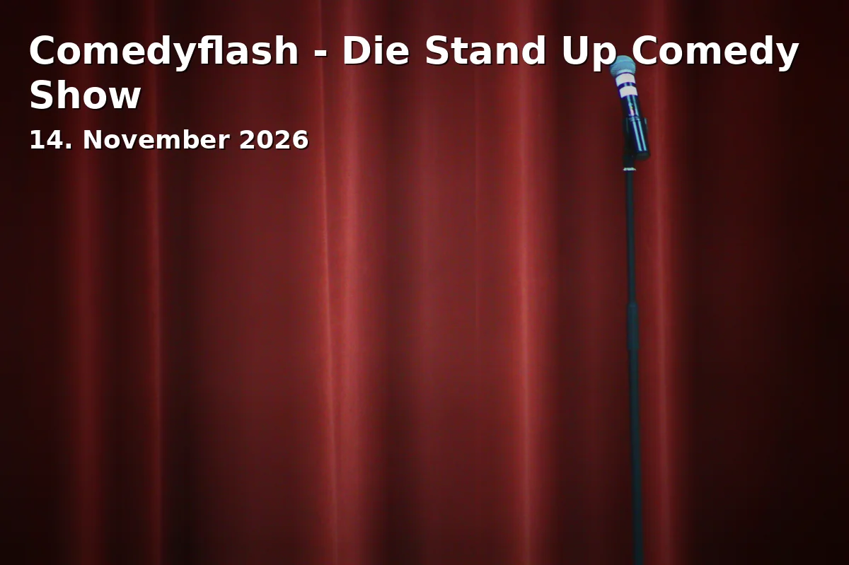 Event: Comedyflash - Die Stand Up Comedy Show in Kulturfabrik Löseke, Langer Garten 1, 31137 Hildesheim on 14. November 2026