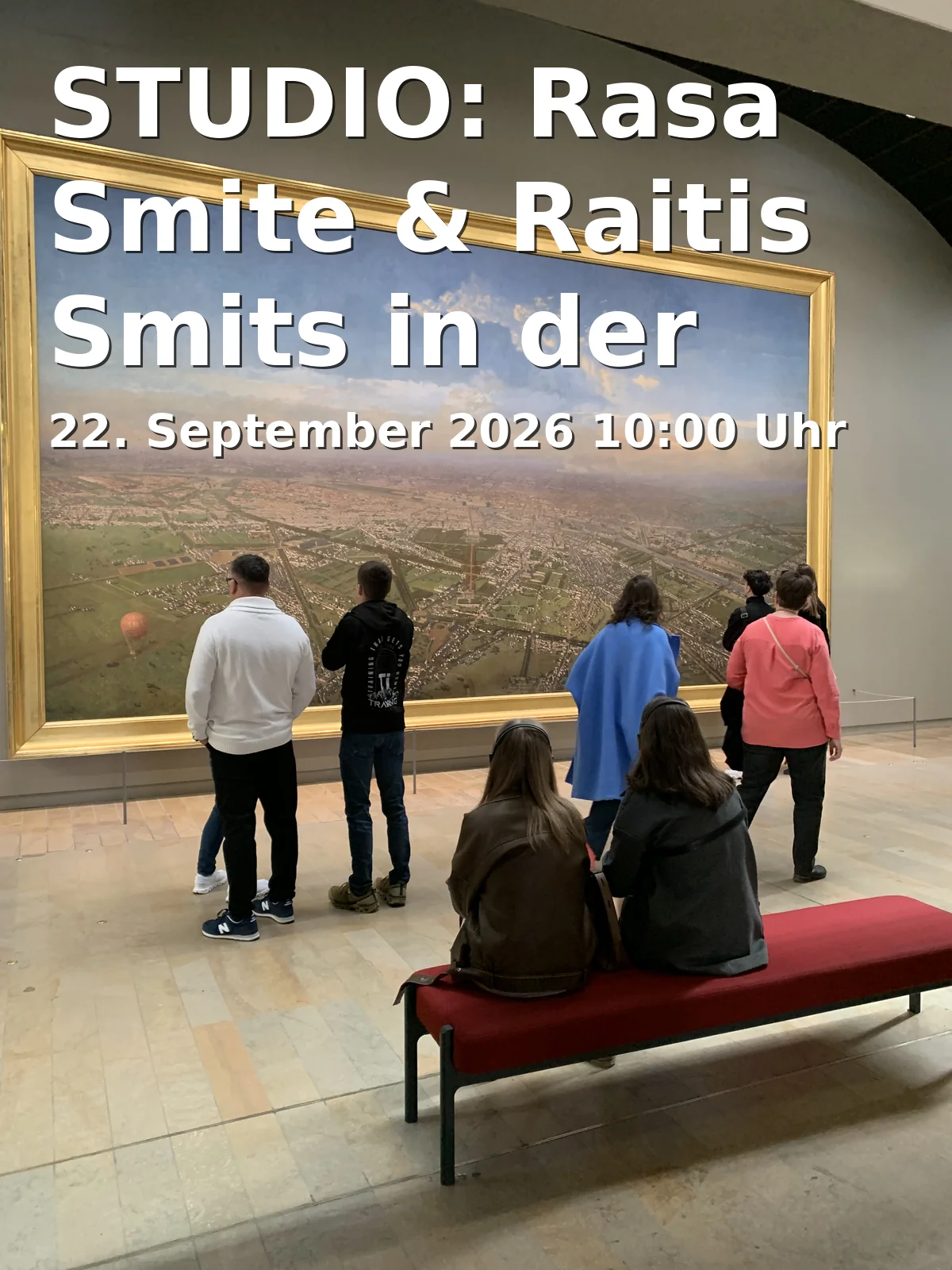 Event: STUDIO: Rasa Smite & Raitis Smits in der Kunsthalle Mannheim in Kunsthalle Mannheim, Friedrichsplatz 4, 68165 Mannheim on 22. September 2026
