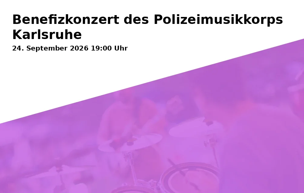 Benefizkonzert des Polizeimusikkorps Karlsruhe