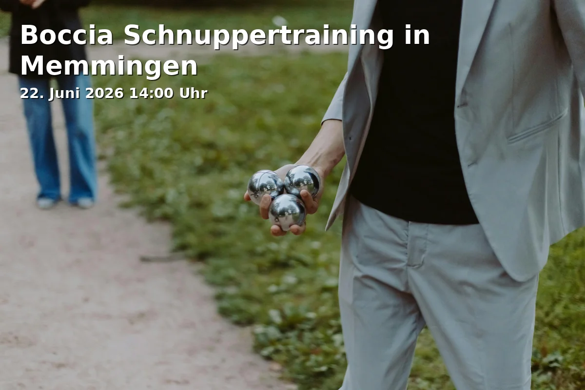 Event: Boccia Schnuppertraining in Memmingen