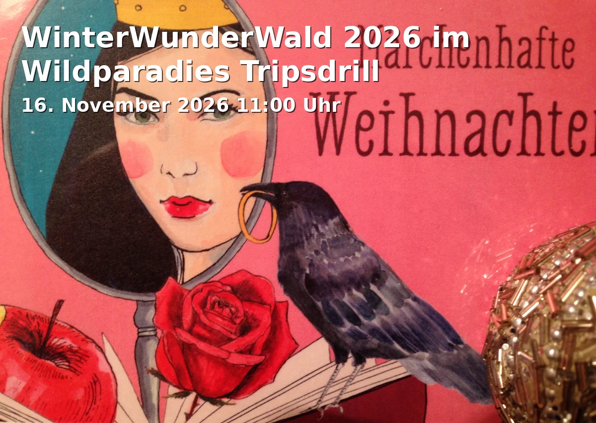 Event: WinterWunderWald 2026 im Wildparadies Tripsdrill in Wildparadies Tripsdrill, Erlebnispark-Tripsdrill-Straße 2, 74389 Cleebronn on 16. November 2026