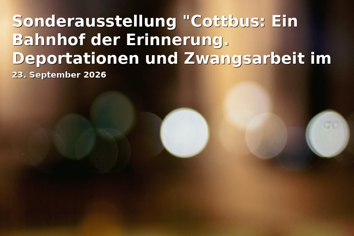 Sonderausstellung "Cottbus: Ein Bahnhof der Erinnerung. Deportationen und Zwangsarbeit im Nationalsozialismus"
