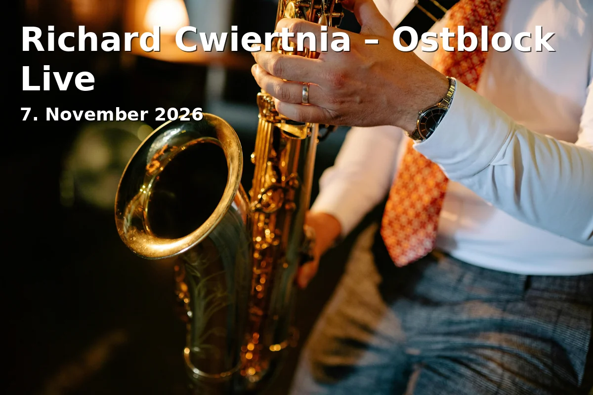 Event: Richard Cwiertnia – Ostblock Live in Stadthalle Fürth, Rosenstraße 50, 90762 Fürth on 7. November 2026