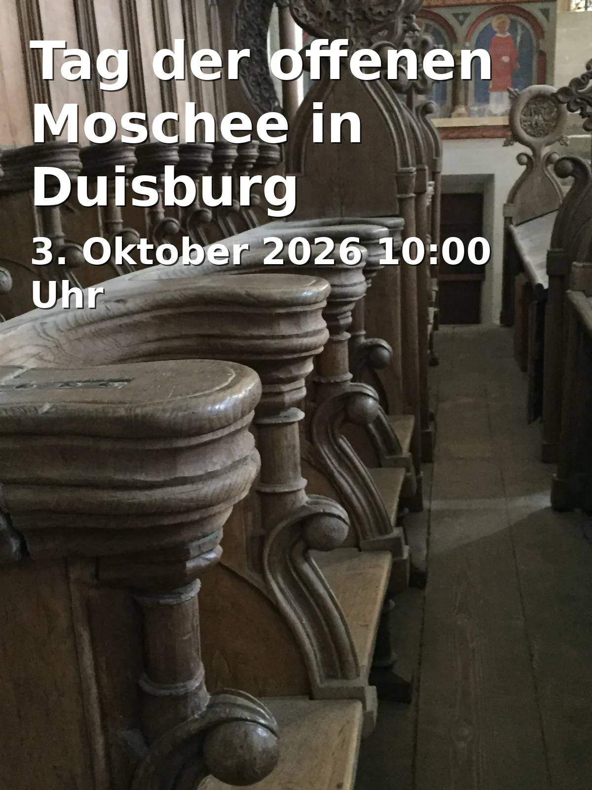 Event: Tag der offenen Moschee in Duisburg in IGMG Duisburg Rheinhausen e.V., Friedrich-Alfred-Str. 213, 47226 Duisburg on 3. Oktober 2026