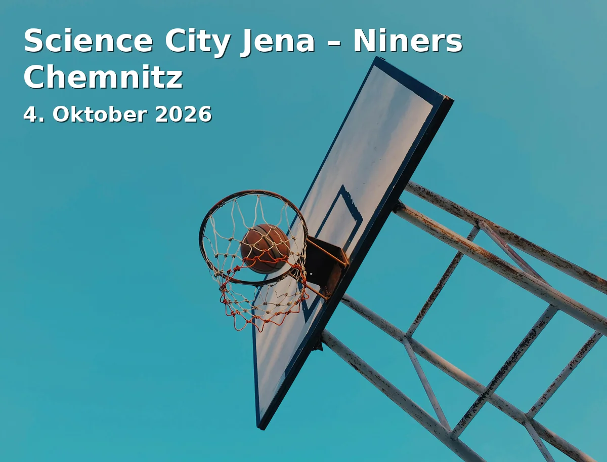 Event: Science City Jena – Niners Chemnitz in Sparkassen-Arena Jena, Jena on 4. Oktober 2026