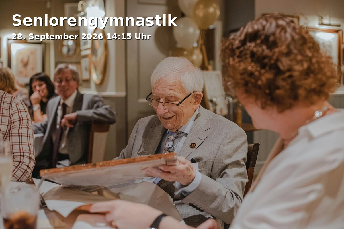 Event: Seniorengymnastik in Ratzengraben-Turnhalle, Ratzengraben 4, 87700 Memmingen on 28. September 2026