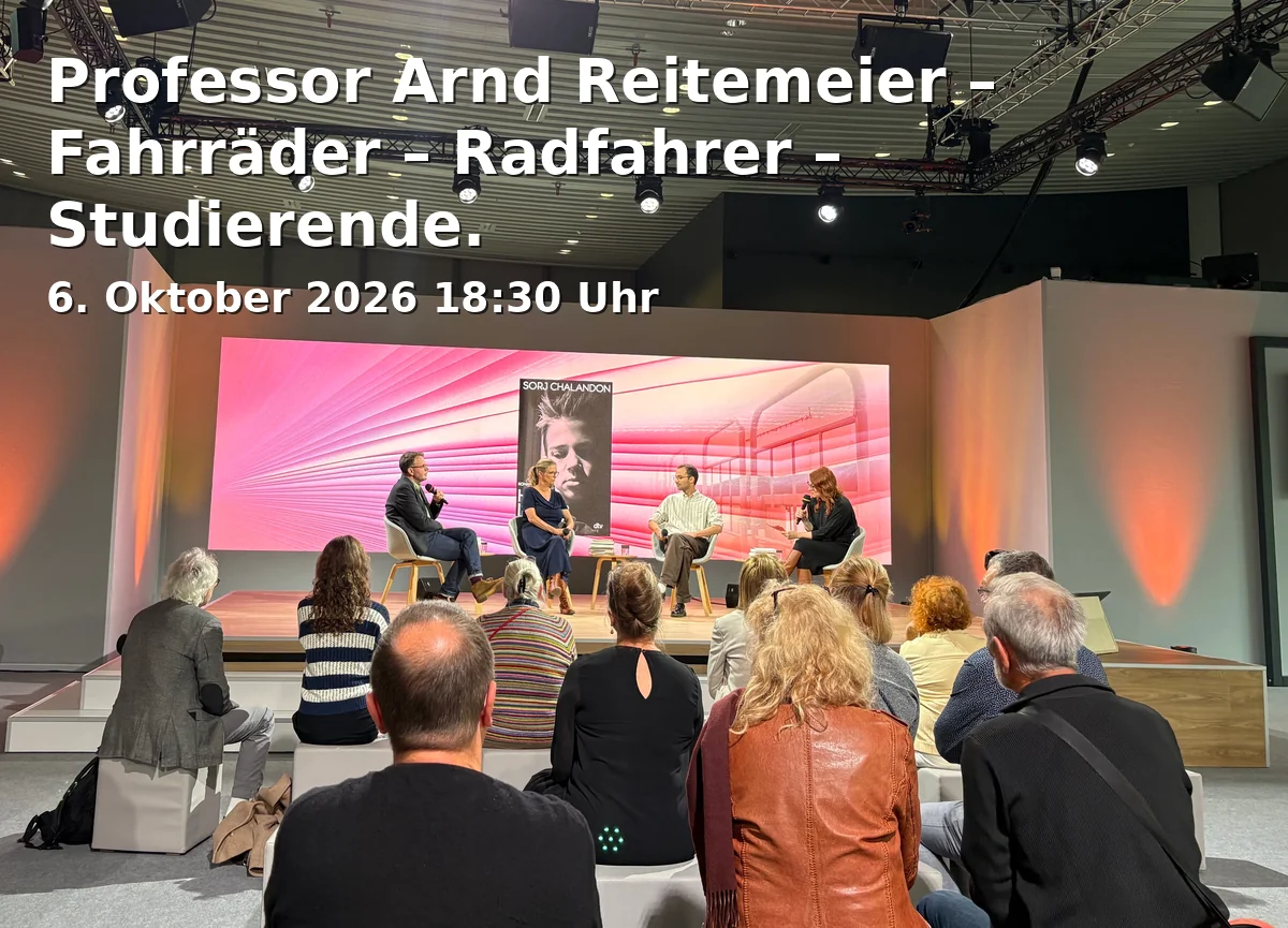 Event: Professor Arnd Reitemeier – Fahrräder – Radfahrer – Studierende. Auseinandersetzungen um den öffentlichen Raum in Städtisches Museum Göttingen, Göttingen on 6. Oktober 2026