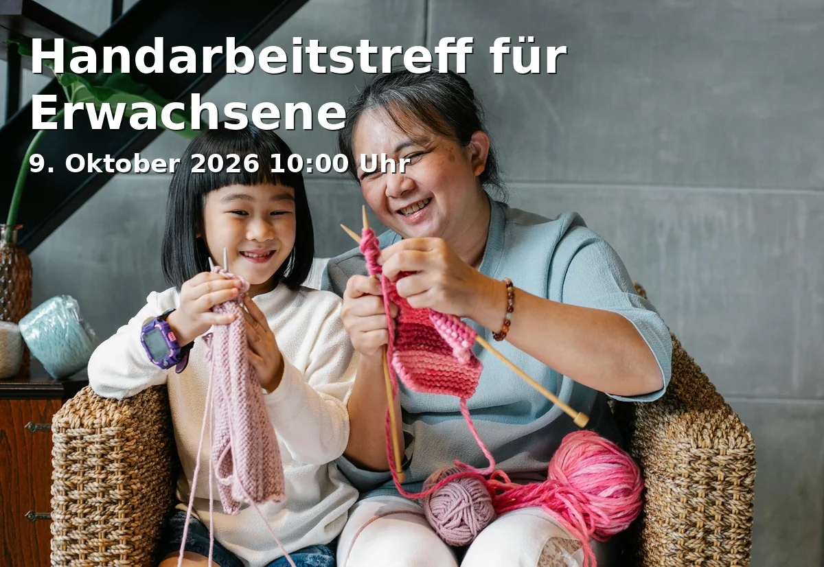 Event: Handarbeitstreff für Erwachsene in Nachbarschaftszentrum Grone, Deisterstraße 10, 37081 Göttingen on 9. Oktober 2026