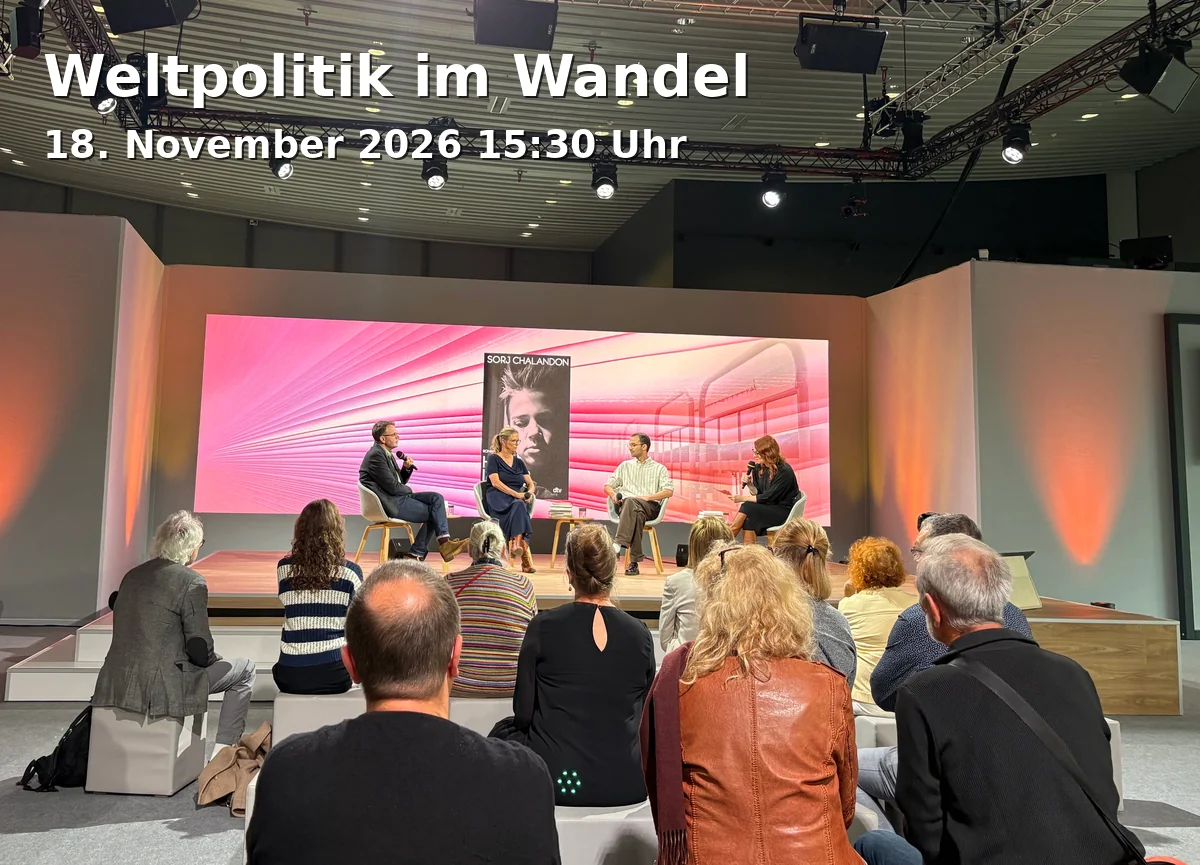 Event: Weltpolitik im Wandel in Heinrich-Fries-Haus, Bahnhofstraße 13, 74072 Heilbronn on 18. November 2026
