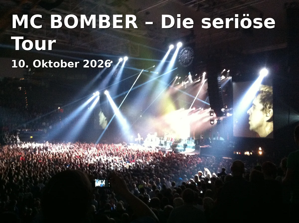 Event: MC BOMBER – Die seriöse Tour in musa e.V., Hagenweg 2a, 37081 Göttingen on 10. Oktober 2026