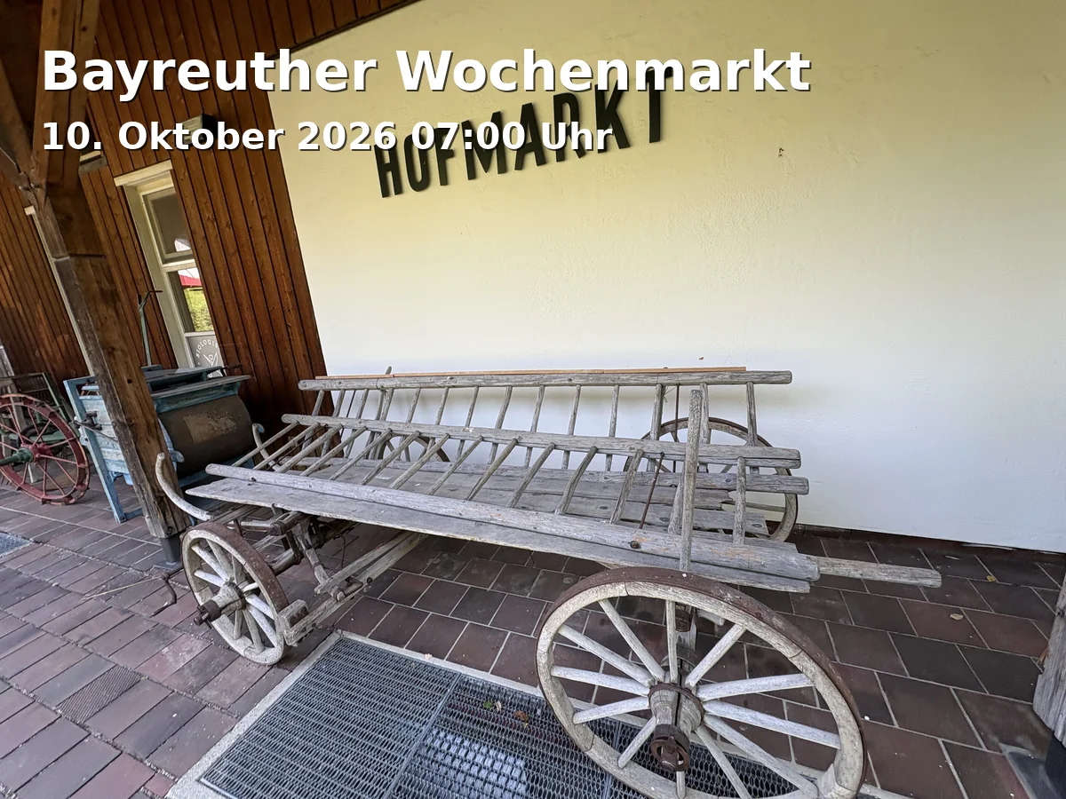 Event: Bayreuther Wochenmarkt