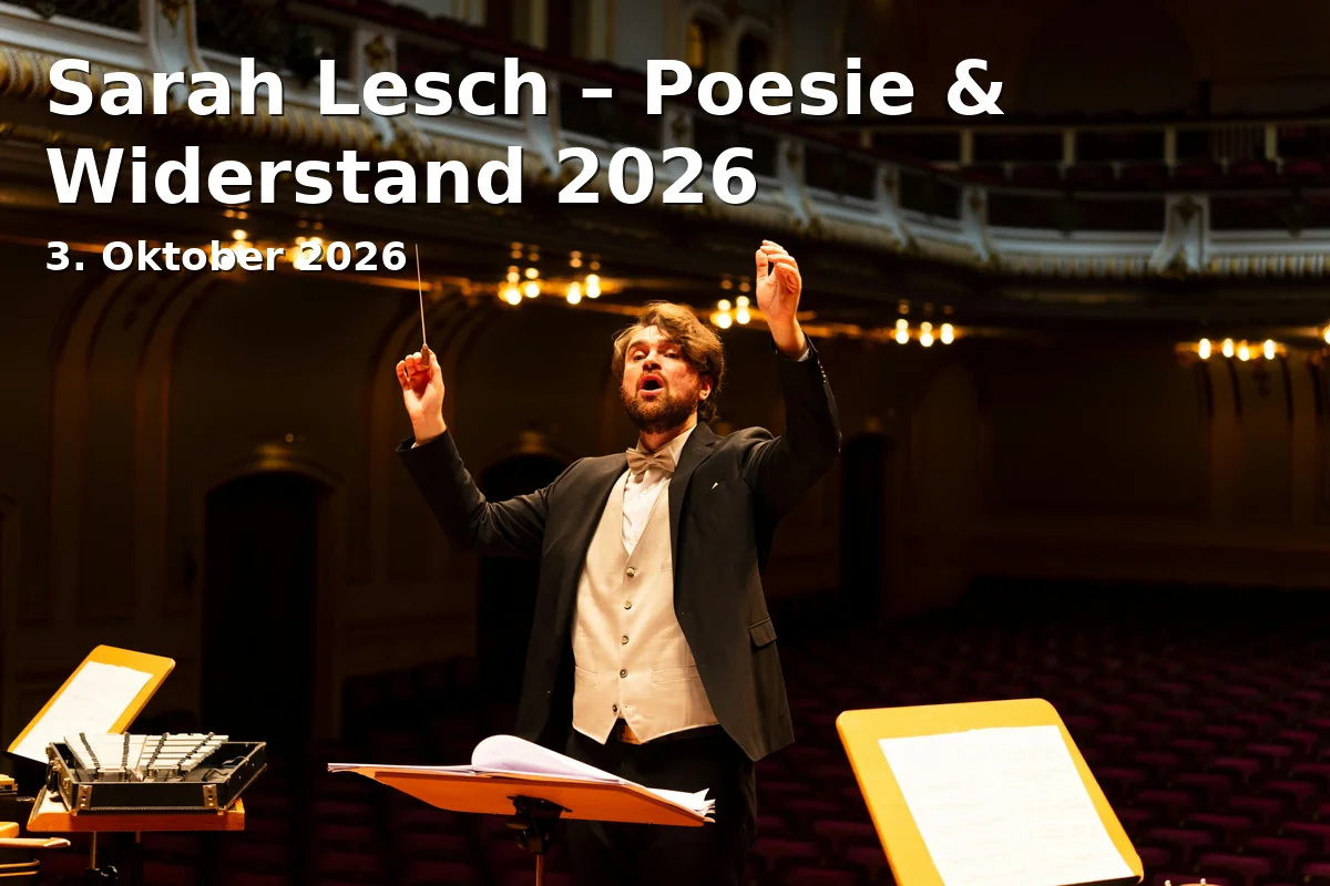 Event: Sarah Lesch – Poesie & Widerstand 2026