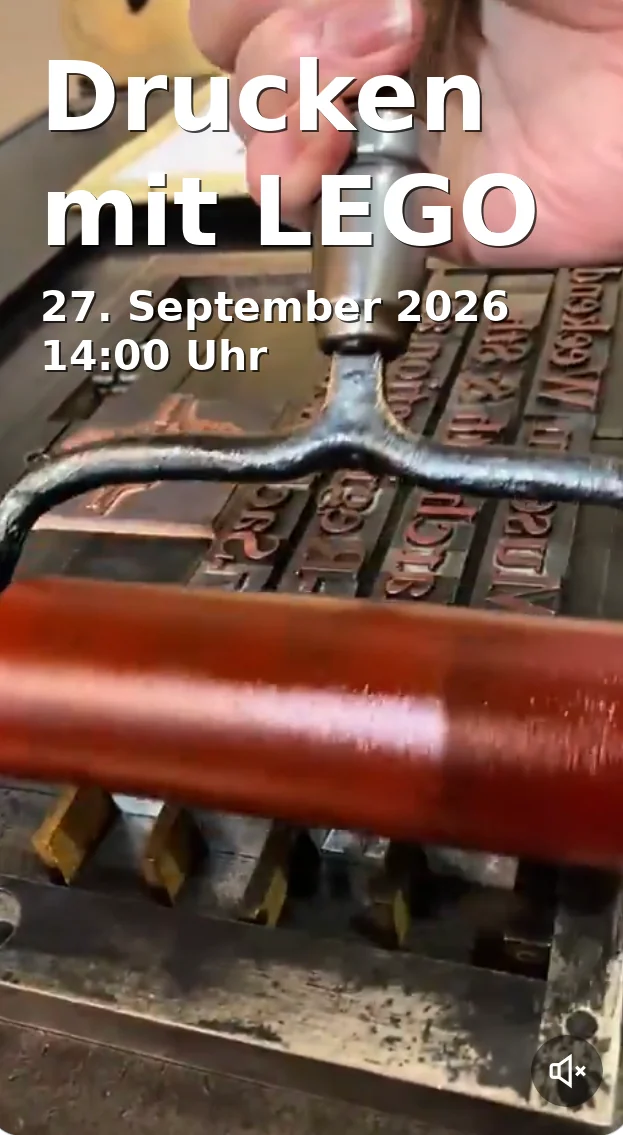 Event: Drucken mit LEGO in Museum Huelsmann, Ravensberger Park 3, 33607 Bielefeld on 27. September 2026