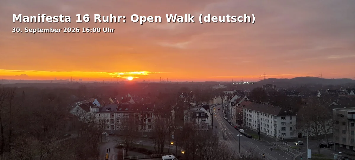 Event: Manifesta 16 Ruhr: Open Walk (deutsch) in St. Bonifatius – Ferdane Satır Teegarten, Cranger Straße 338, 45891 Gelsenkirchen on 30. September 2026