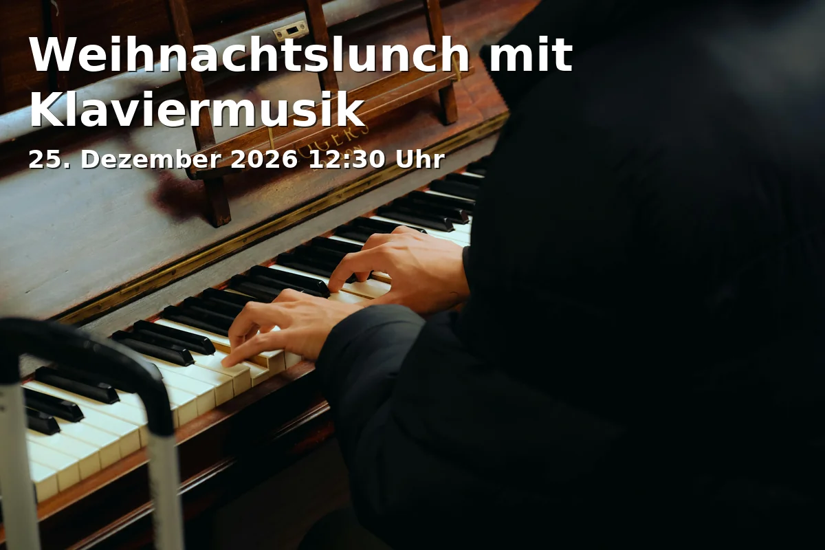 Event: Weihnachtslunch mit Klaviermusik in INSELHOTEL Potsdam, Hermannswerder 30, 14473 Potsdam on 25. Dezember 2026