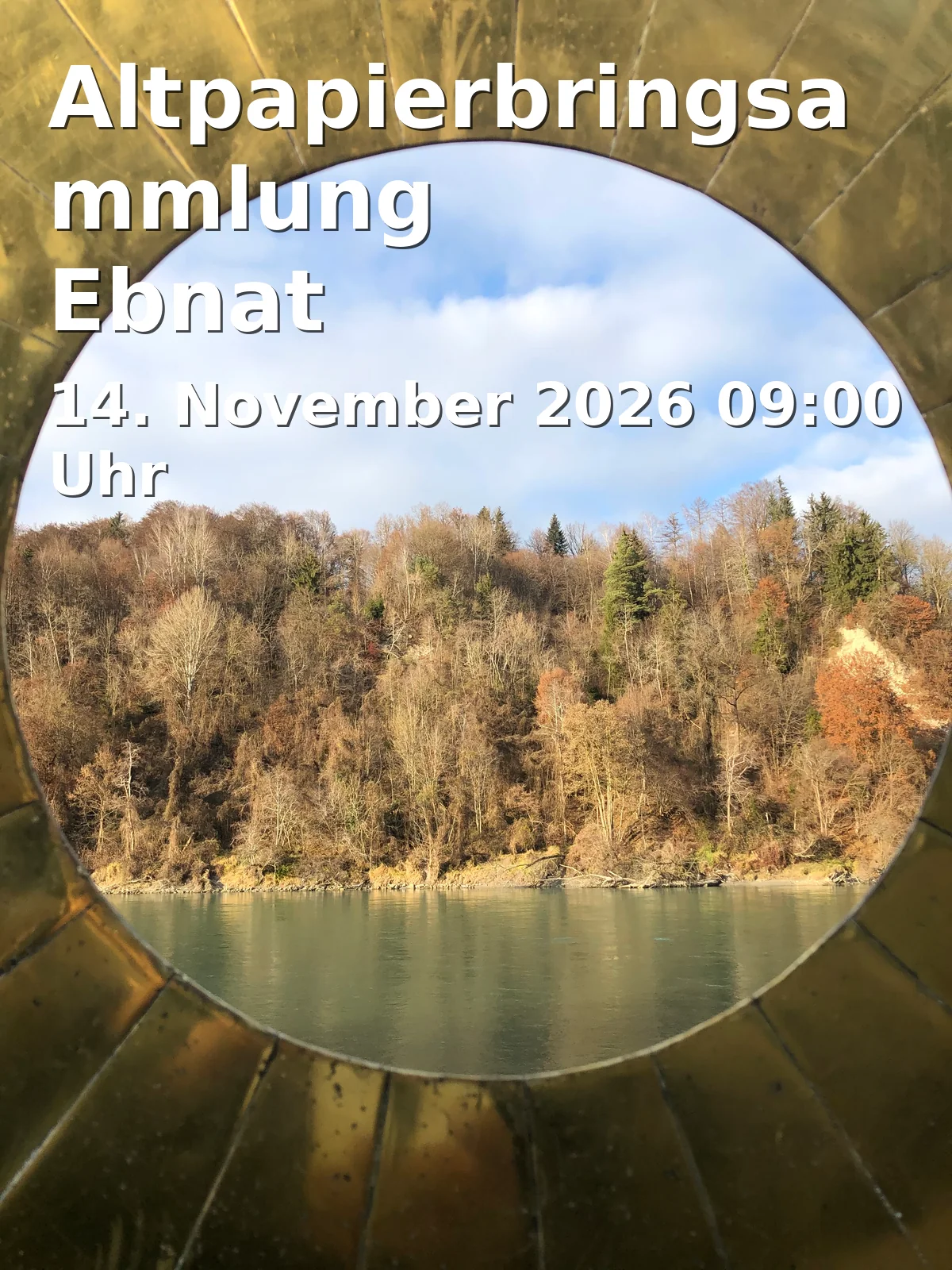 Event: Altpapierbringsammlung Ebnat in Jurahalle Ebnat, 73432 Aalen-Ebnat on 14. November 2026
