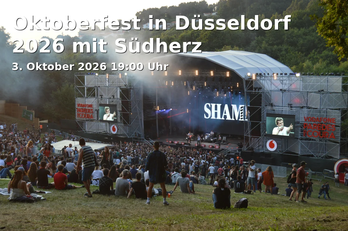 Event: Oktoberfest in Düsseldorf 2026 mit Südherz in Schlager Cafe & Henkel-Saal, Ratinger Straße 25, 40213 Düsseldorf on 3. Oktober 2026