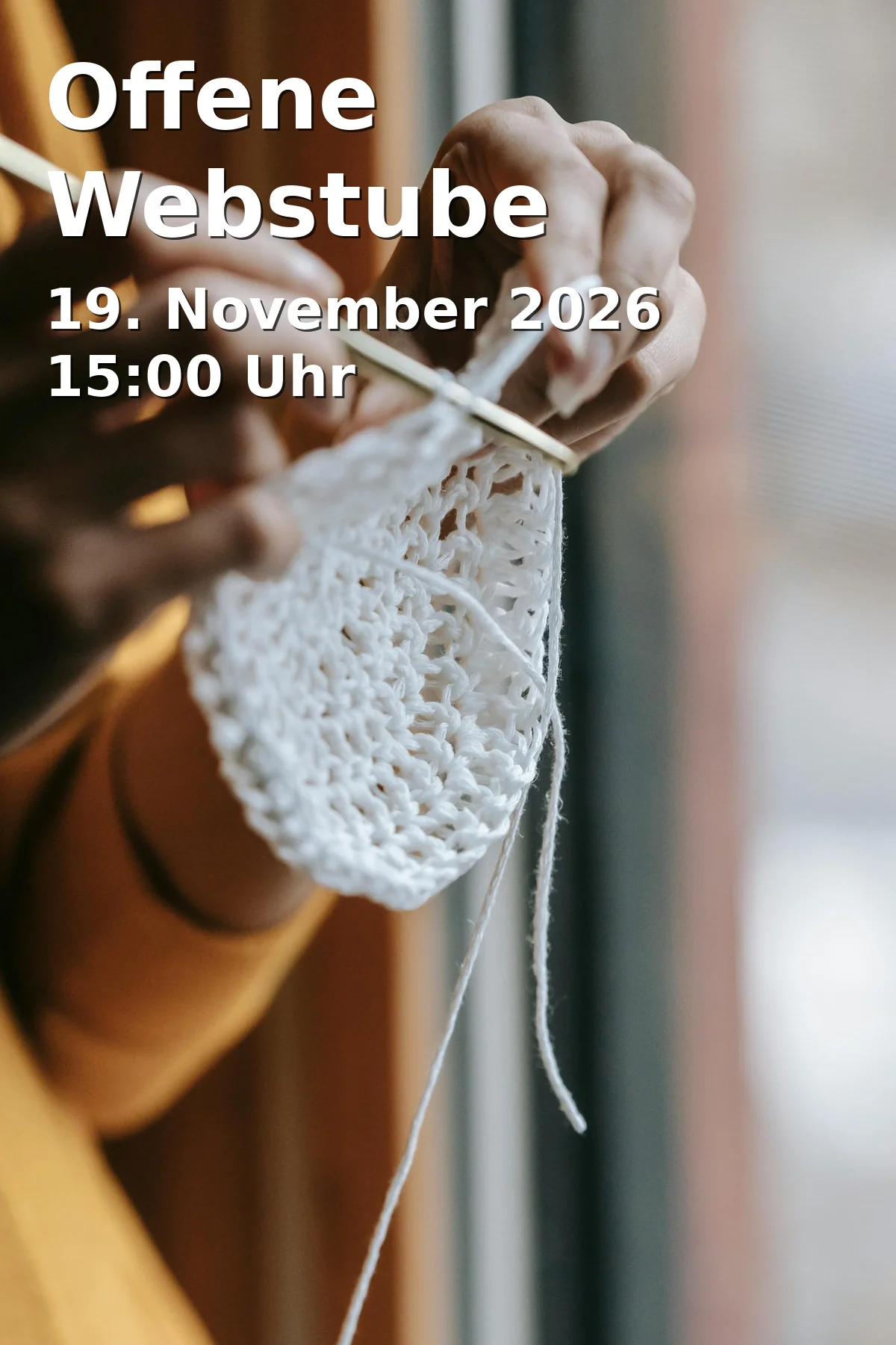 Event: Offene Webstube in Quartiersbüro Spiegelfabrik, Lange Straße 53, 90762 Fürth on 19. November 2026