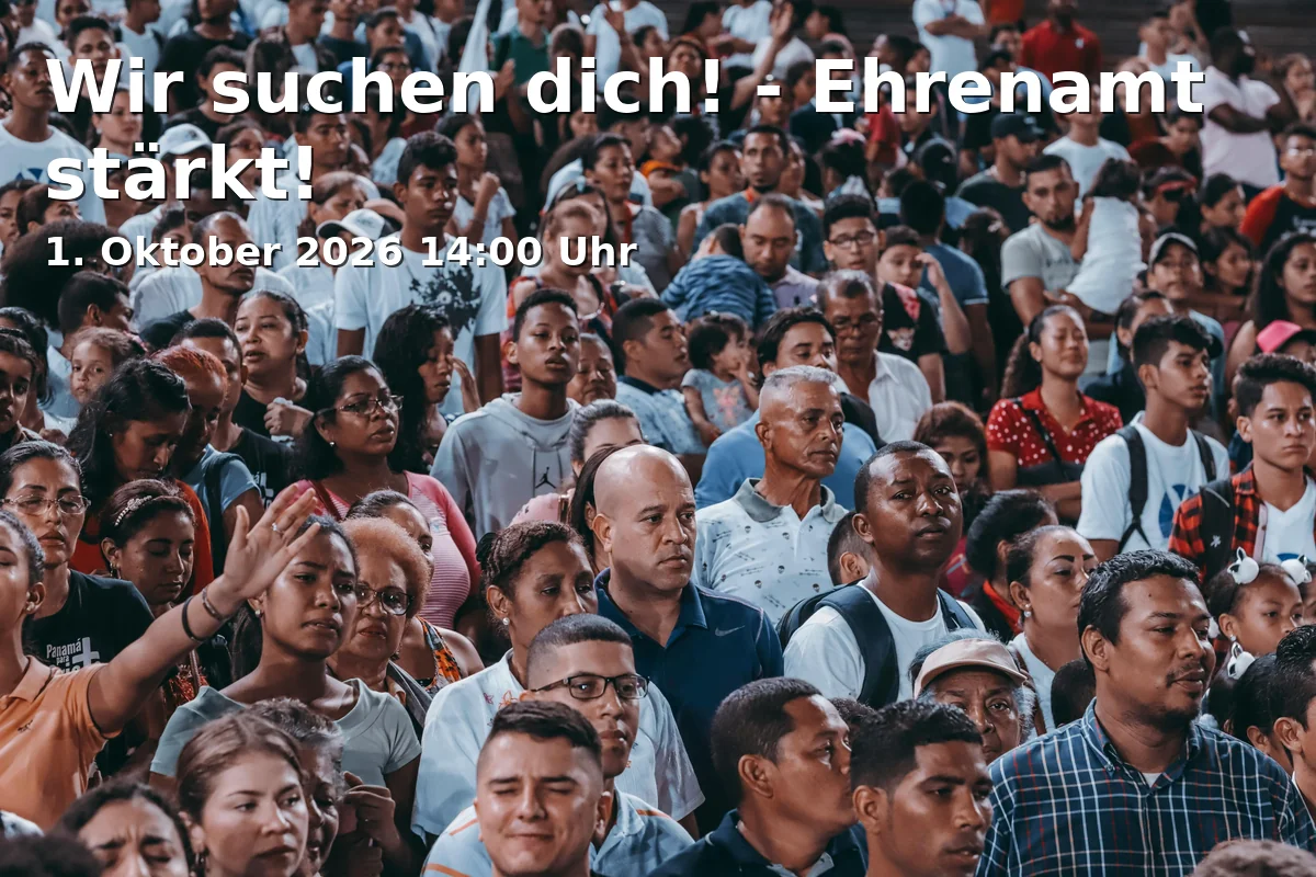 Event: Wir suchen dich! - Ehrenamt stärkt! in Quartiersladen Schalke, Liboriusstraße 63a, 45881 Gelsenkirchen on 1. Oktober 2026