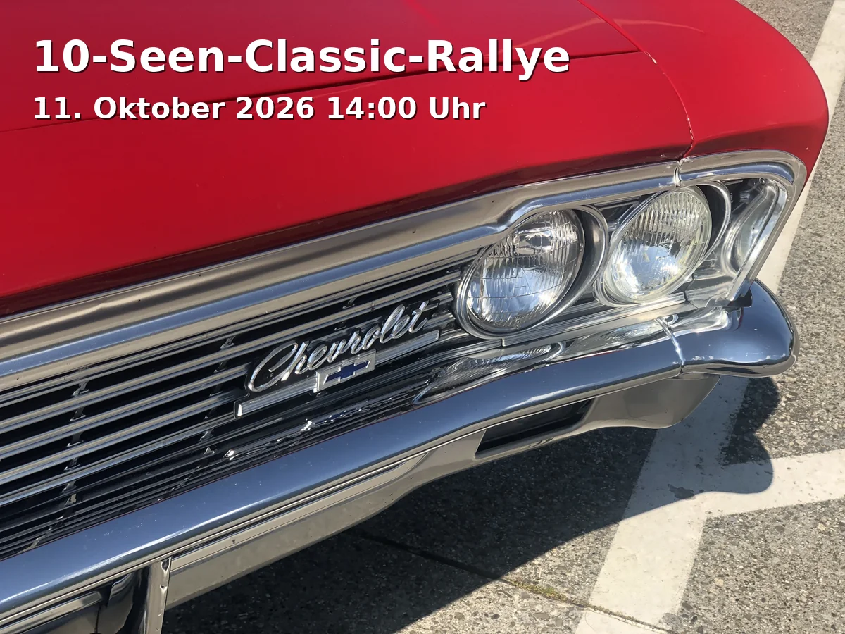 Event: 10-Seen-Classic-Rallye in Hotel Gasthof Die Post, Andechsstraße 1, Herrsching am Ammersee on 11. Oktober 2026