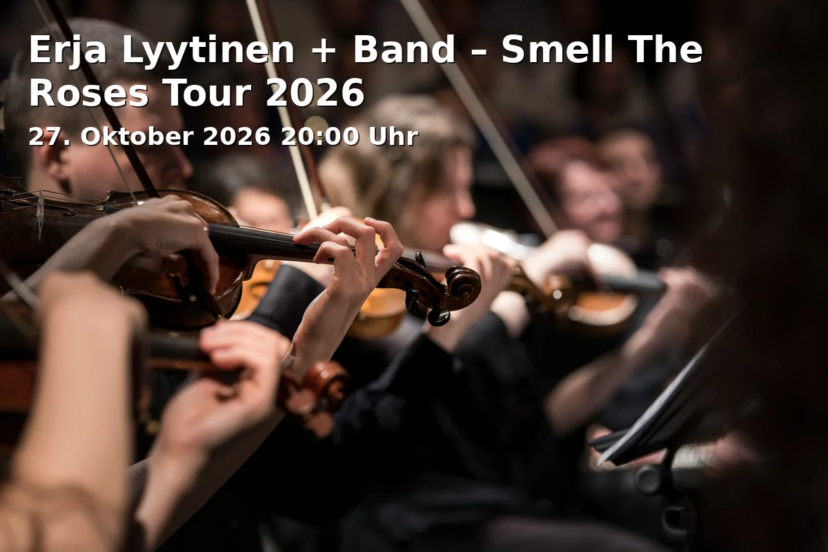 Event: Erja Lyytinen + Band – Smell The Roses Tour 2026