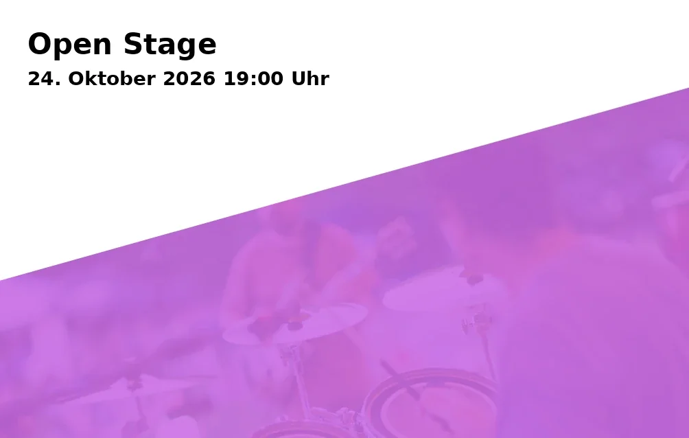 Event: Open Stage in City Club, Konrad-Adenauer-Allee 9, 86150 Augsburg on 24. Oktober 2026