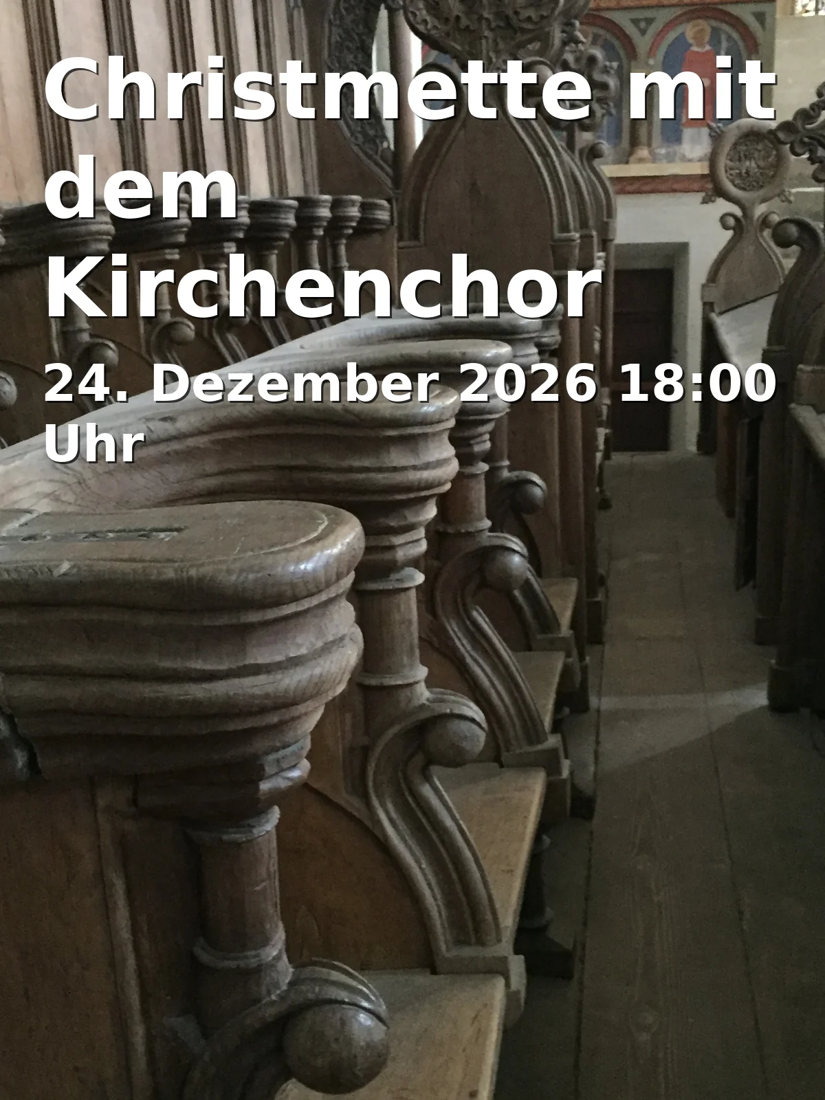Event: Christmette mit dem Kirchenchor in Kath. Kirche Mariä Unbefleckte Empfängnis, Ebnater Hauptstr. 12, 73432 Aalen-Ebnat on 24. Dezember 2026